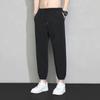 Pantalones de Hielo de Seda de Nicho para Hombre Verano Pantalones de Trabajo Versátiles Pierna Ancha Deportivos Casuales Pantalones Cortos