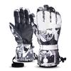 Guantes de esquí para hombre y mujer invierno blanco cálido ciclismo deportes punto Amazon pantalla táctil cinco dedos guantes para exteriores Algodón