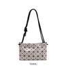 Bolsa de Tofu Zhai San Yi Sheng 2024 Novo Padrão Geométrico de Diamante Bolsa com Cordão Moda Simples Bolsa de Ombro Transversal