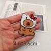 Novo Patch de Capivara Acessórios de Joias Acrílicas, Alto Valor, Desenho Animado Fofo Criativo Acessórios de Cabelo