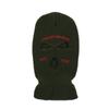 Gorro de Punto de Tres Agujeros 2025 Gorro para Hombre y Mujer, Lana Cálida con Letra Protección para las Orejas Ciclismo Gorro para Adulto, Estilo Trendy Personalizado Multicolor
