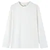 Camiseta Base de Cuello Redondo de Terciopelo Cepillado Doble Cara Otoño e Invierno 26 Años, Camiseta de Manga Larga Gruesa Antibacteriana Holgada, Color Sólido