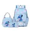 Mochila Estudiante Nueva Stitch Mediana y Pequeña Gran Capacidad Impresión Exterior Doble Hombro Mochila Venta al por Mayor Estilo de Comercio Exterior Transfronterizo
