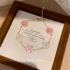 Pulsera de Flor con Placa de Circonita Estilo Retro de Corte Elegante Sencilla Personalidad Pulsera Nicho Alta Gama Personalidad Joyería de Mano