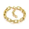 Moda Trendy Pulseras para Motociclistas Hombres y Mujeres Retro Dominante Acero Inoxidable Patrón de Diente Cadena Gruesa Cadena Hecha a Mano Cadena Cubana Joyería de Mano
