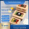 Caixa de Salada Retangular de Papel Kraft Descartável com Janela, Embalagem de Papel Biodegradável para Levar, Caixa de Almoço Retangular para Frango Frito e Batatas Fritas