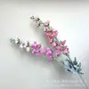 Nuevo Delphinium de Estilo Europeo Jacinto Artificial con Terciopelo Artificial Flor de Seda de Rama Alta Decoración de Boda para el Hogar Accesorios para Fotos de Sala de Estar
