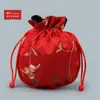10Yjgz Saquinho Bordado com Cordão de Frutas Arredondadas Bolsa para Joias Bolsa para Brinquedos Bolsa de Noz Bolsa para Contas Budistas Leidezhu