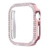 Adecuado para carcasa de Apple Watch de 11ª generación, carcasa protectora de PC con incrustaciones de diamantes de doble fila para Apple X, carcasa con incrustaciones de diamantes para Apple Watch10