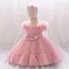 Nuevo Vestido de Niña de Amazon Vestido de Princesa Vestido de Malla Plisada Esponjoso para Niñas Vestido de Bautizo para Piano Infantil