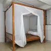 Mosquiteiro Extra-Espesso Transfronteiriço, Mosquiteiro Tradicional Tipo Haste, Mosquiteiro para Beliche de Dormitório Estudantil com Cordas de Amarração, Duplo 1,5m/1,8m
