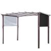 Toldo parasol impermeable con protección solar UV de 5,2 x 2 metros, para muebles de exterior de verano, venta al por mayor de fábrica