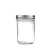Botella de salsa de caviar al por mayor de 500 ml botella dividida para guiso fresco tarro de almacenamiento de vidrio sellado para mermelada, batido, yogur, avena