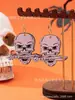 Pendientes de Halloween Transfronterizos Europeos y Americanos Cráneo Creativo Momia Elfo Telaraña Globo Ocular Pendientes de Acrílico