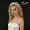 Diadema de Pedrería y Perlas para Novias y Damas de Honor, Accesorios para el Cabello de Banquete, Estilismo de Cabello para Actuaciones Escénicas con Perlas, Hecho a Mano