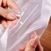 Saco transparente de grau alimentício com vedação de oito lados e auto-vedante para produtos secos, chá de ervas, grãos, lanches, saco com zíper fosco, auto-portante e com alça