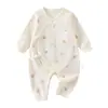 Ropa para bebé recién nacido, infantil Clase A, mameluco sin costuras de cuatro estaciones para recién nacido con amarres, ropa para bebé, ropa para niños