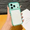 Case de Telefone para iPhone 18 PRO em Acrílico Colorido Translúcido, Tipo Cream Puff, com Borda Arredondada e Furos Finos, Case com Proteção contra Quedas para Apple 17