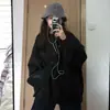 Sudadera con capucha unisex gris de peso pesado, cuello redondo, versátil, talla grande, top holgado, moderno, nuevo Otoño/Invierno 2026