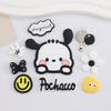 Capa de Celular de Desenho Animado de Borracha Macia PVC Cachorro Branco Conjunto IPAD Copo de Água DIY Fivela de Sapato com Furo Acessórios Patch Estéreo