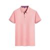 210g de algodão de lela de manga curta camisa polo de manga curta roupas de trabalho personalizadas T-shirt logotipo impresso negócios casual roupas de trabalho bordado