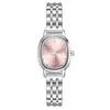 Moda Coreana Tendência Oval Pulseira de Aço Relógio Feminino Estudantes Trabalhadores de Escritório Luxo Leve Pequeno Elegante Quartzo Relógio Feminino