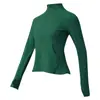 Sudadera Deportiva de Media Cremallera de Manga Larga para Mujer, Profesional para Correr, Lycra, Entrenamiento, Empalme de Camuflaje, Adelgazante para Fitness, Ropa de Fitness Adelgazante