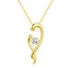 Comercio exterior transfronterizo simple boutique collar de uso diario pendientes de mujer estilo frío alto sentido Diosa Colgante Dorado KZCN79