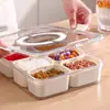 Essencial de Verão Compartimento para Ingredientes em Pó de Gelo Caixa Crisper de Geladeira Plástico Grau Alimentício Cozinha Caixa Selada para Armazenamento de Frutas