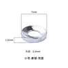 Anillo de Cierre Separador de Plata de Ley de 7-8-9 mm para Pulsera Tradicional de Semillas de Coco Estrella y Luna Anillo de Cierre Separador Estrella