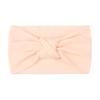 Diadema de Verano de Estilo Nuevo Europeo y Americano para Niños, Color Sólido para Bebé, Nailon Anudado de Ala Ancha, Diadema Suave Anudada de Doble Capa