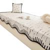 Alfombrilla de terciopelo medio para mirador, Alfombrilla especial de alta gama para mirador de dormitorio principal, Alfombrilla para mirador de balcón, Universal para todas las estaciones, Lavable a máquina