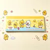 Calendario semanal de patito amarillo lindo de dibujos animados, notas adhesivas desprendibles, no adhesivas, papelería para estudiantes, agenda