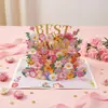 Tarjeta Pop-Up 3D para el Día de la Madre Escultura de Papel Tarjeta de Agradecimiento Regalo Estudiantil para Mamá Tarjeta de Bendición Regalo Creativo Venta al por Mayor Transfronteriza