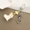 [Estilo Mascota Linda] Hueso de Perro Flocado Lindo Colgante para Funda de Teléfono Celular Decoración de Cámara Polaroid Ccd Gratis I
