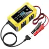 Cargador de Batería de Plomo-Ácido y Litio-Hierro 12V6A Reparador Automático de Baterías Carga Eficiente Modo Multibatería