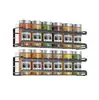 Estante de Especias de Acero Inoxidable Montado en la Pared Estante de Almacenamiento para Botellas de Condimentos Estante de Almacenamiento para Botellas de Condimentos de Cocina Estante de Especias sin Taladro