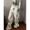 Jeans Cargo Tie-Dye Multibolsillo Estilo Vibe High Street Americano para Hombres y Mujeres en Primavera y Otoño Pantalones de Pierna Ancha con Aspecto Retro Adelgazante