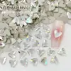Broca para unha K9 branca de boutique, fundo plano, formato especial, imitação Hua Zi, não solta o fundo, tamanho mini pequeno, decorações de unha atacado