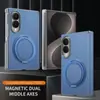Adequado para Capa de Celular Samsung Zfold8, Suporte Rotativo Dobrável, Suporte Magnético para Carro, Capa Protetora Iphoneduo