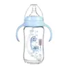 Biberón de Vidrio Meiyingtang con Asa para Bebé 260ml Boca Ancha con Chupón Suministros para Madre y Bebé Venta al por Mayor