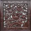 Estética de la canción Antiguo Antiguo Flor Antigua Ventana de Flores Rejilla de Flores de Madera Maciza China Decoración Montada en la Pared Vestíbulo Sala de Estar Rejilla de Ventana Nostálgica
