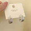 Colección de pendientes de pentágono irregular geométrico brillante, a la moda y versátil, pendientes de alta gama para mujer