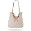 Nuevo Bolso de Mano de Pana y Lona de Moda de Amazon Bolso de Compras Grande de Gran Capacidad Simple Bolso Tote Rayado