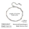 Joyería de Acero de Titanio Nueva Transfronteriza Collar Hecho a Mano con Forma de Lujo Ligero Pulsera con Sentido de Alta Gama Juego de Joyería que No se Cae Venta al por Mayor