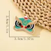 Parches Bordados de Danza del León Estilo Chino para Zapatos, Accesorios de Ropa, Ropa Infantil, Reparación de Suéteres, Parches Bordados por Computadora