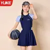 Traje de baño para niña Niña grande Estudiante Traje de baño 2026 Nuevo Adolescente Niños Traje de baño estilo falda dividida
