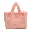 Bolsa de Felpa Linda de Gama Alta para Mujer 2023 Otoño e Invierno Nueva Bolsa Tote de Gran Capacidad Bolso de Hombro de Felpa Bolso de Axila