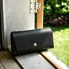 Billetera para Mujer Estilo Japonés con Patrón de Lichi 70% de Descuento, Tarjetero de Cierre Suave de Alta Gama, Bolso de Mano, Billetera Larga Transfronteriza