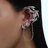 Accesorios Góticos Nuevos Europeos y Americanos Pendientes Punk de Dardos Borla de Metal Plateado Par Genial Pendientes para Mujer